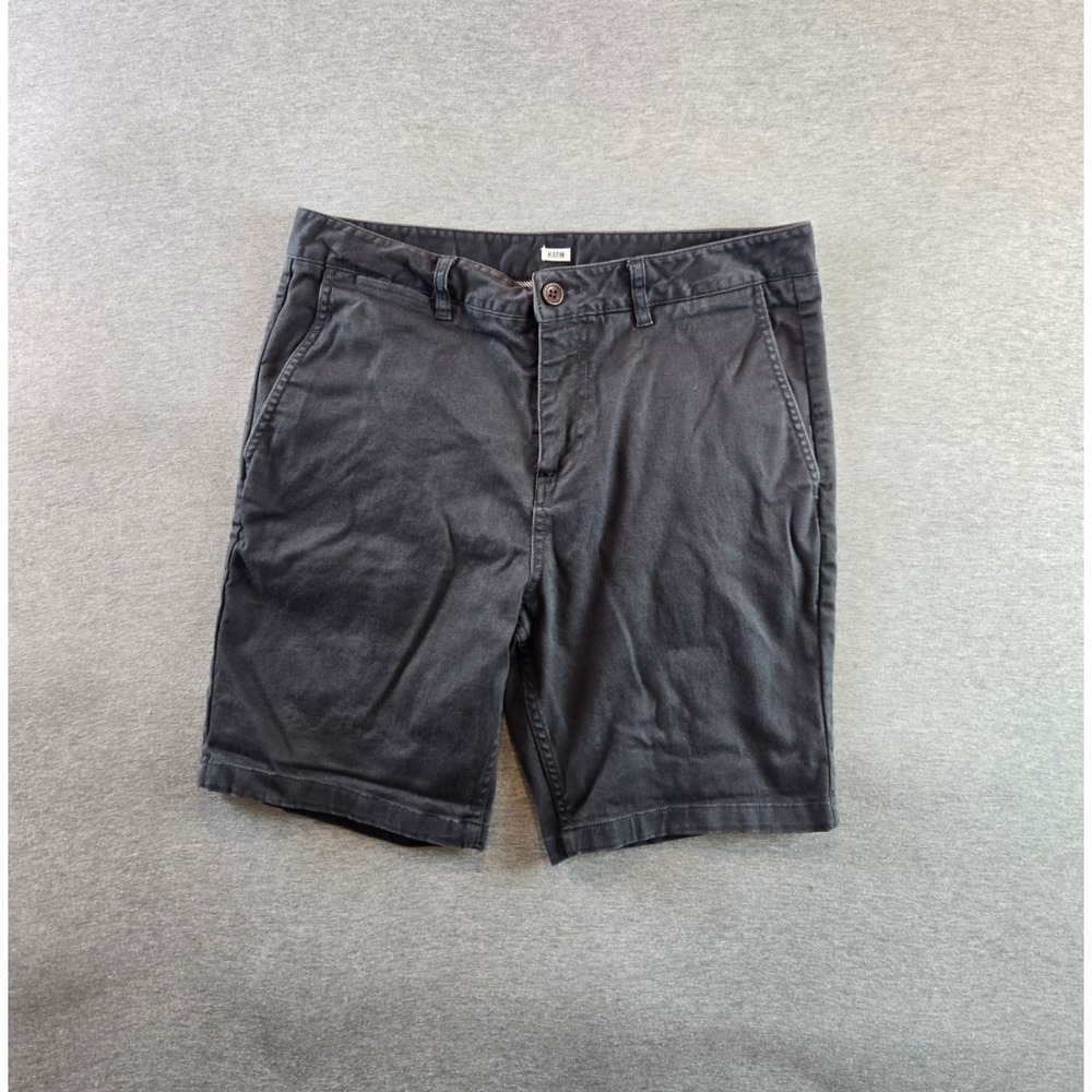 Katin Shorts Mens 31 Charcoal 8" Inseam Flat Front Chino‎ Bermuda Americas Surf